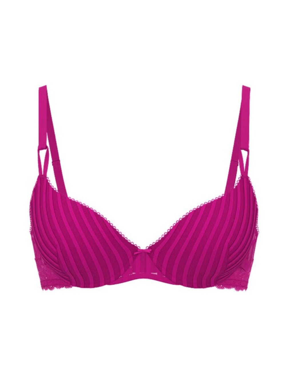 New! Victoria’s Secret Sexy Tee Sheer Heritage Stripe Push-Up Bra 32D 34691